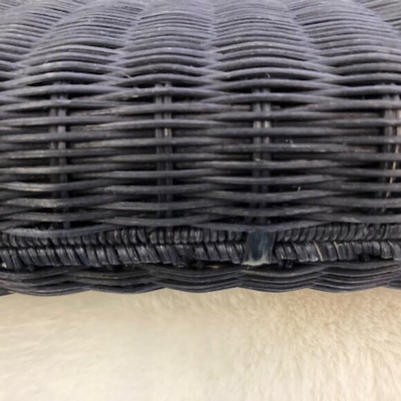 Women Brand New Talbots Woven Navy Blue Convertible Handbag - Picture 5 of 6